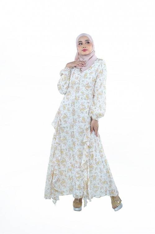 Altirah Maxi Dress (Offwhite)