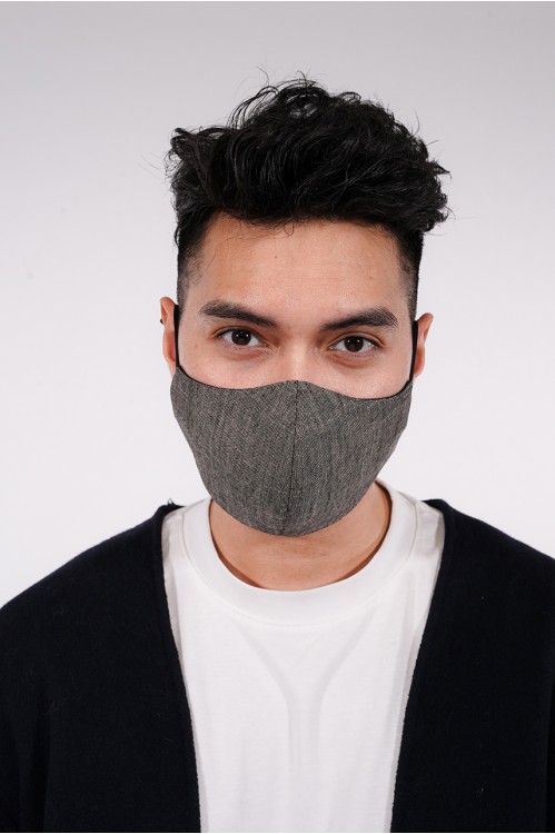 Men's - Gabardine Cotton Mask (Grey)