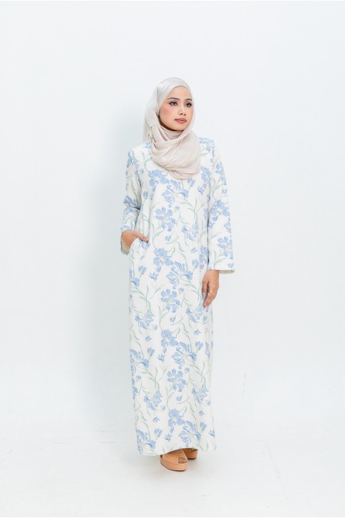 Blue Tulip Jubah