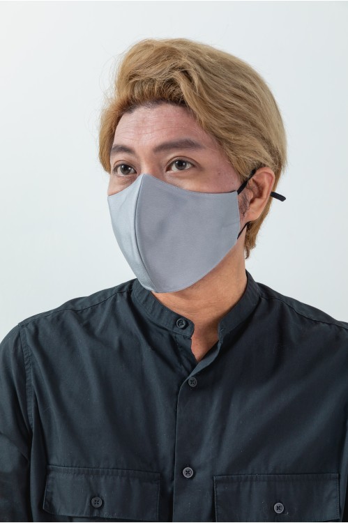 Men - Matte Cotton Mask (Grey)
